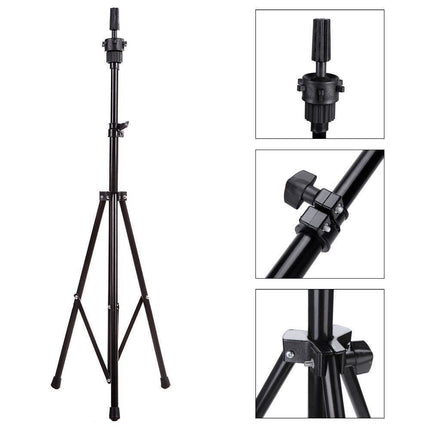 140cm Adjustable Tripod Stand For Hairdressing Mannequin Head Training - shop.rawhair