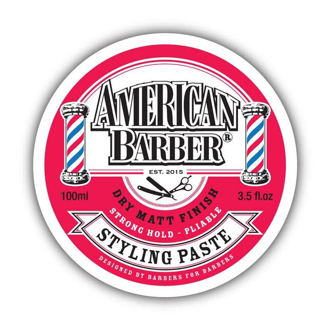 American Barber Styling Paste Strong Hold 100ml - shop.rawhair