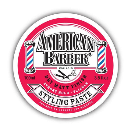 American Barber Styling Paste Strong Hold Duo 100ml + 50ml tin - shop.rawhair