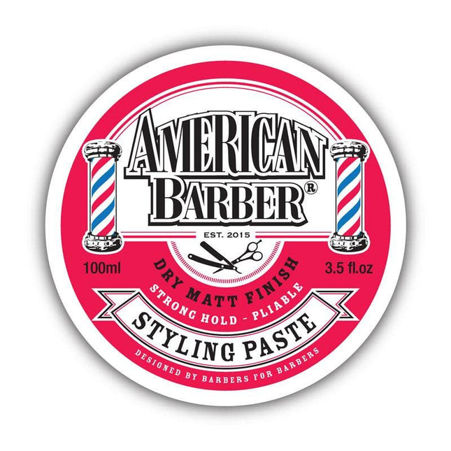 American Barber Styling Paste Strong Hold Duo 100ml + 50ml tin - shop.rawhair