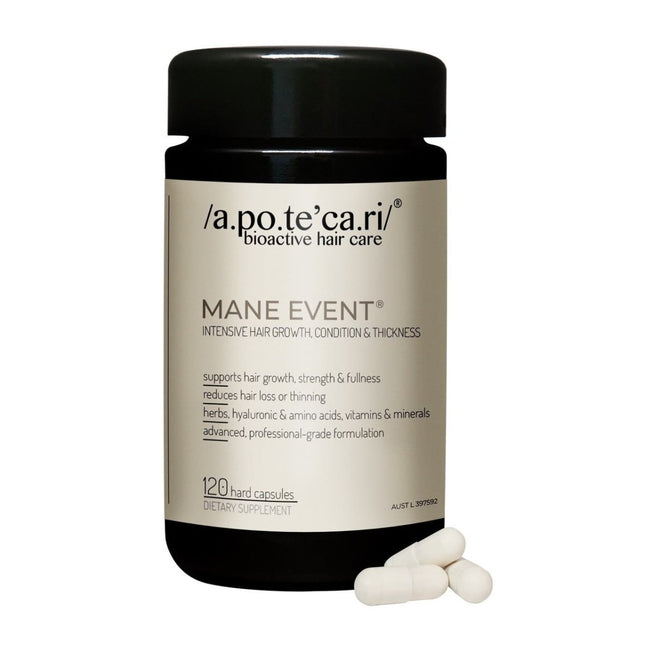 Apotecari Mane Event - Intensive hair growth, condition & thickness 120 Capsules - shop.rawhair