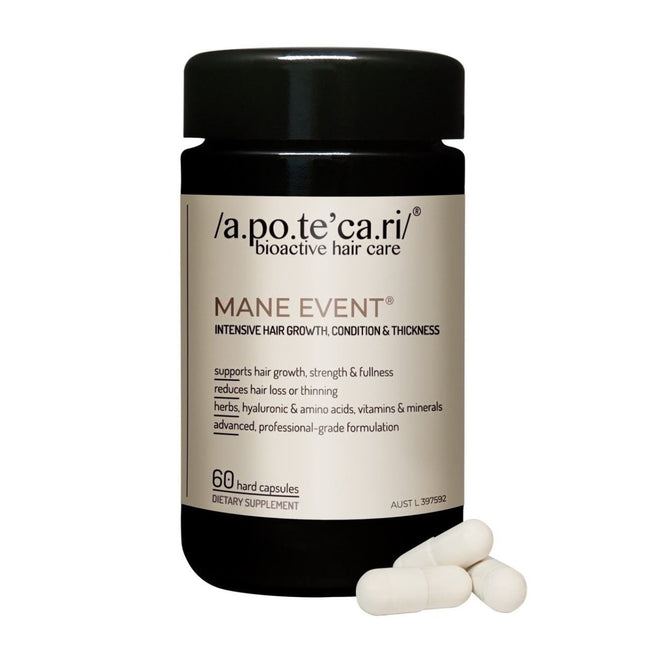 Apotecari Mane Event - Intensive hair growth, condition & thickness 60 Capsules - shop.rawhair
