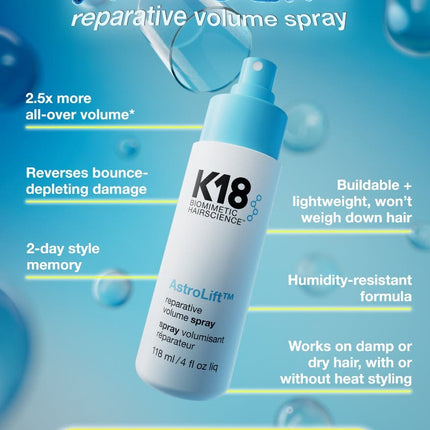 K18 AstroLift reparative volume spray 118ml