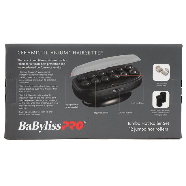 Babyliss Jumbo Roller Set: 12 Jumbo Hot Rollers - shop.rawhair