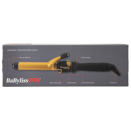 BaBylissPRO Gold Ceramic Curling Iron *choose size - shop.rawhair
