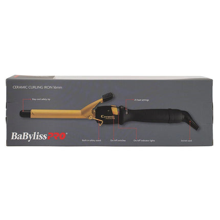 BaBylissPRO Gold Ceramic Curling Iron *choose size - shop.rawhair