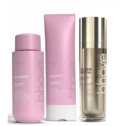 Bhave Volumising Series Magnify Trio (Shampoo, Conditioner & Super nova elixir) - shop.rawhair