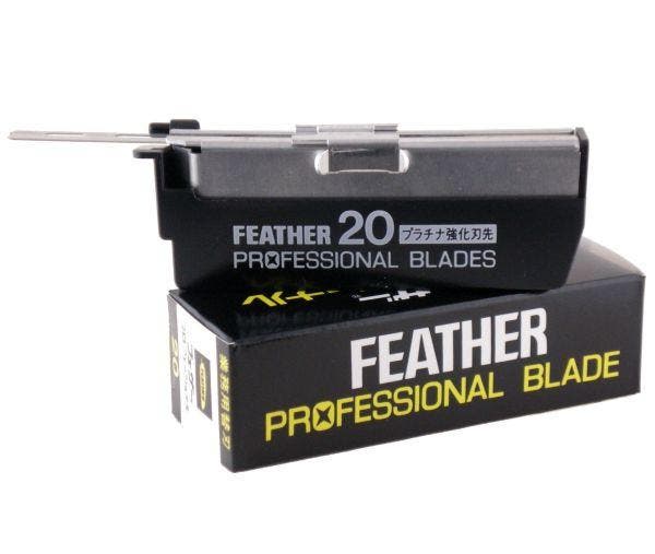 Feather Artist Club SS Folding Razor, Injector Blades Replacement PROFESSIONAL Dispenser (20 blades) PB - 20 - shop.rawhair