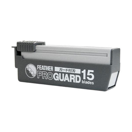 Feather Artist Club SS Folding Razor, Injector Blades Replacement PROGUARD Dispenser (15 blades) PG - 15 - shop.rawhair