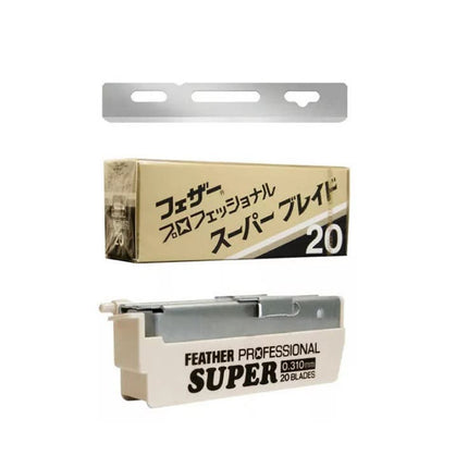 Feather Artist Club SS Folding Razor, Injector Blades Replacement SUPER Dispenser (20 blades) PS - 20 - shop.rawhair