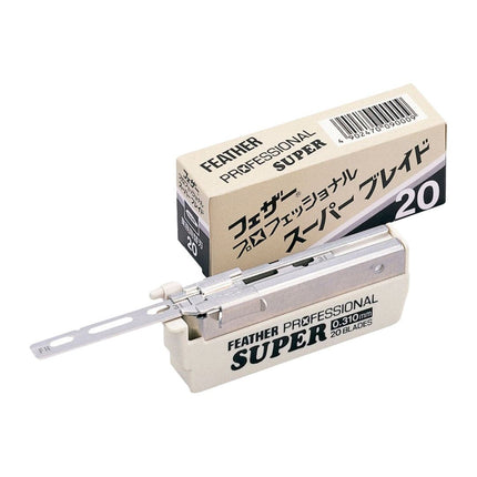Feather Artist Club SS Folding Razor, Injector Blades Replacement SUPER Dispenser (20 blades) PS - 20 - shop.rawhair