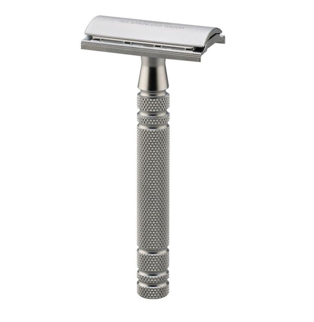Feather AS - D2 Stainless Steel Safety Razor - Made in Japan - shop.rawhair