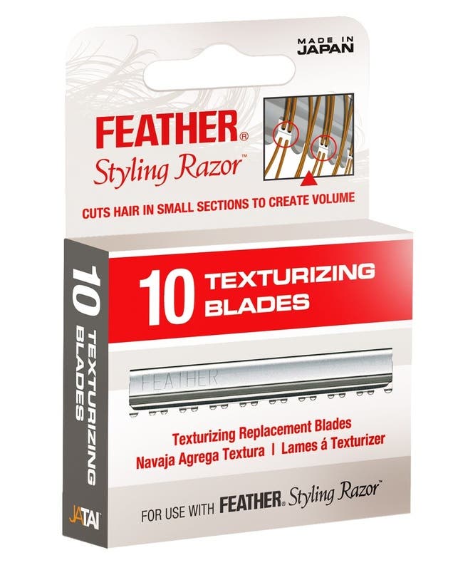 Feather Styling Razor Replacement 10 Texturizing Blades F1 - 20 - 106 - shop.rawhair