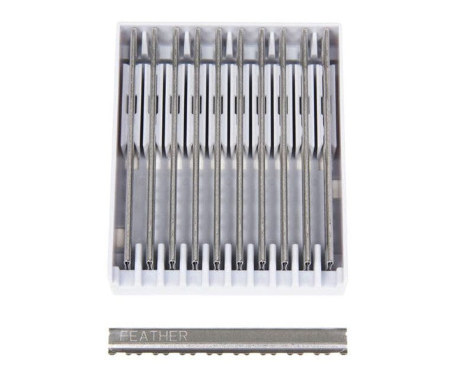 Feather Styling Razor Replacement 10 Texturizing Blades F1 - 20 - 106 - shop.rawhair