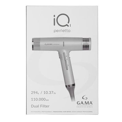Gama IQ1 Professional Perfetto Intelligent Hair Dryer - IQ1 Silver - shop.rawhair