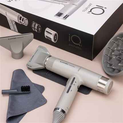 Gama IQ1 Professional Perfetto Intelligent Hair Dryer - IQ1 Silver - shop.rawhair