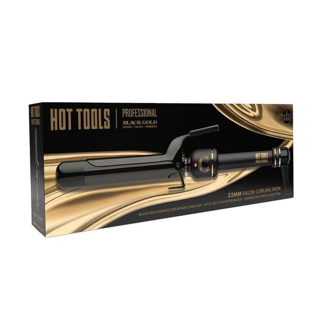 Hot Tools Black Gold 32mm Curling Iron - shop.rawhair