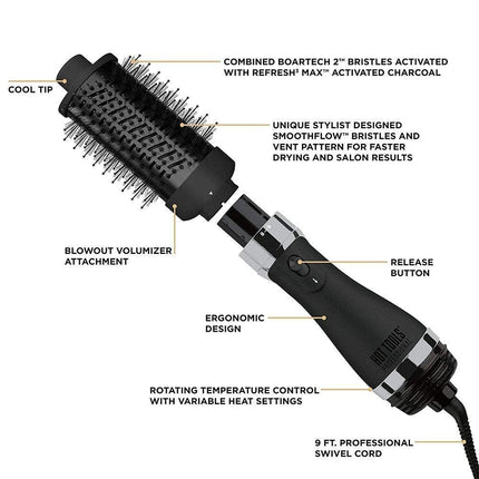 Hot Tools Black Gold Detachable SMALL Barrel Volumiser (Barrel dimensions: 61mm x 38mm) - shop.rawhair