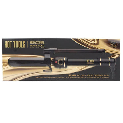 Hot Tools Black Gold Marcel Curling Iron 25mm - PROFESSIONAL ONLY - shop.rawhair