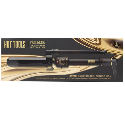 Hot Tools Black Gold Marcel Curling Iron 32mm - PROFESSIONAL ONLY - shop.rawhair