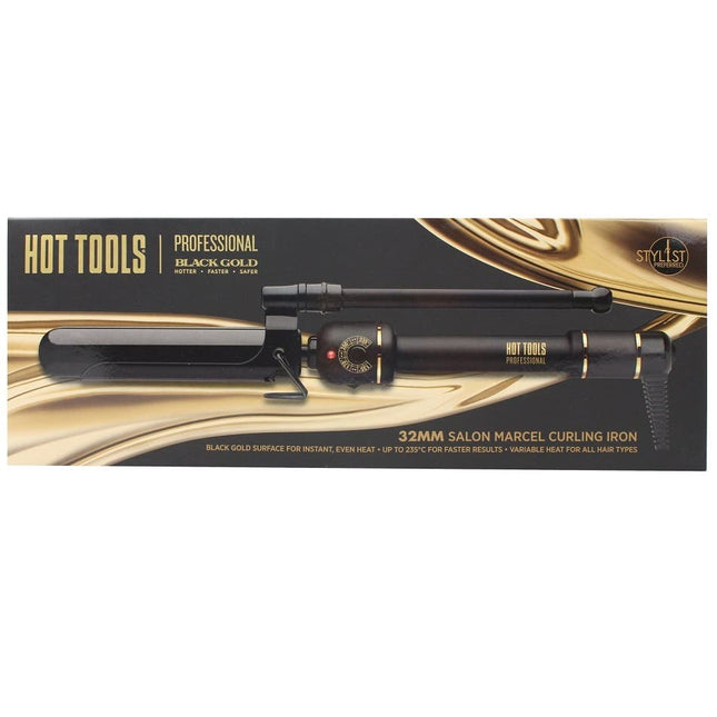 Hot Tools Black Gold Marcel Curling Iron 32mm - PROFESSIONAL ONLY - shop.rawhair
