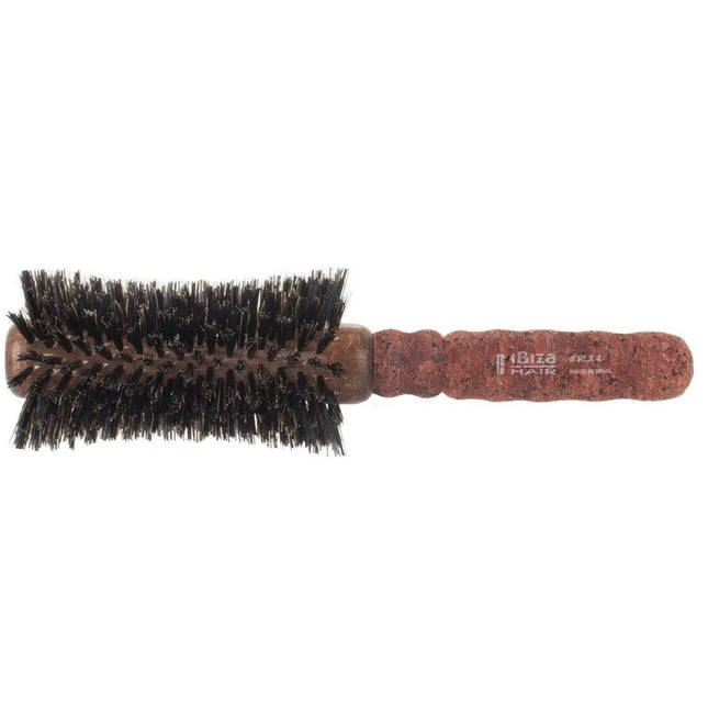iBiza Hair Brush RLX Series, Red Extended Cork Handle - RLX4 65mm Medium - shop.rawhair