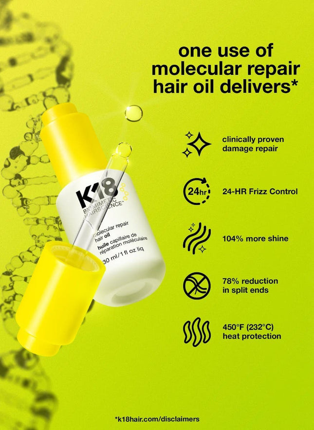 K18 molecular repair hair oil 30ml - shop.rawhair