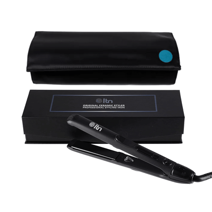 LTN Original Hair Straightener 1" 25mm + Heat - Resistant Roll Mat Bag | Pro Styler by Anthony Nader | Adjustable Temp, Travel - Ready - shop.rawhair