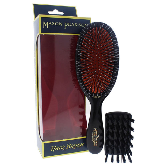 Mason Pearson Bristle & Nylon - Junior BN2 - Dark Ruby - shop.rawhair