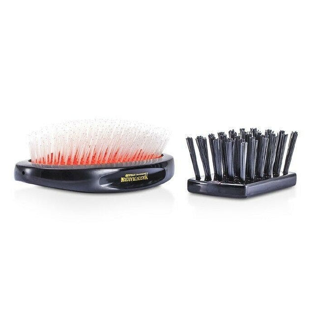 Mason Pearson - Nylon Universal Military Hair Brush Dark Ruby - NU2M - shop.rawhair