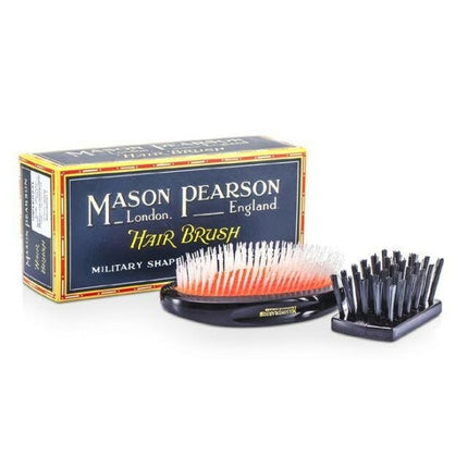 Mason Pearson - Nylon Universal Military Hair Brush Dark Ruby - NU2M - shop.rawhair