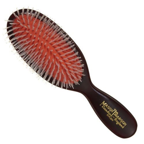 Mason Pearson Pocket Nylon - Dark Ruby/Black N4 - shop.rawhair