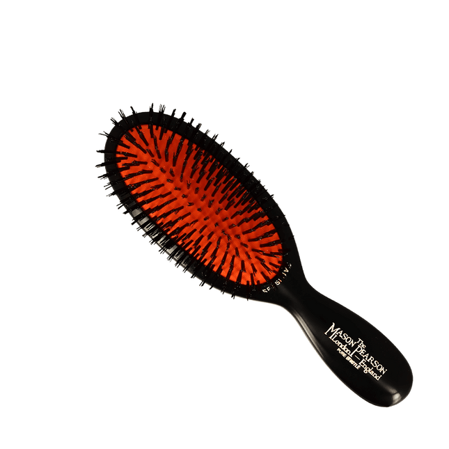 Mason Pearson Pocket Sensitive Pure Bristle SB4 - Dark Ruby / Black - shop.rawhair