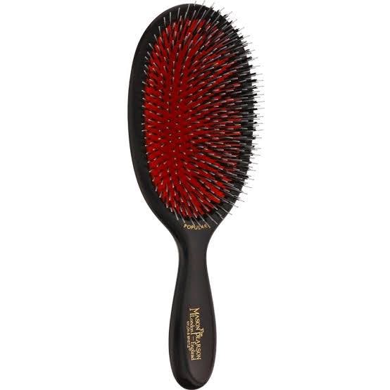 Mason Pearson Popular Bristle & Nylon BN1 - Dark Ruby Black - shop.rawhair