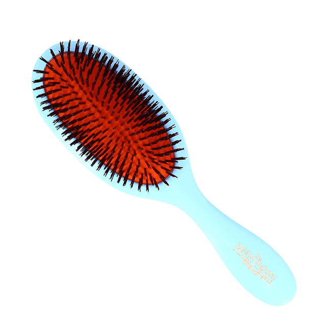 Mason Pearson Sensitive Handy Size Boar Bristle Brush for fine hair - SB3 - Blue - shop.rawhair