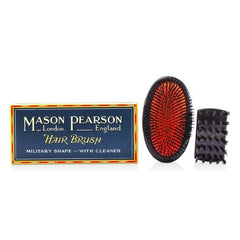 Mason Pearson Sensitive - Pure Boar Bristle Military Hair Brush Dark Ruby - SB2M - shop.rawhair