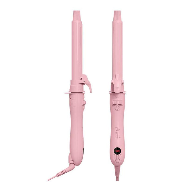 Mermade Hair Spin Curler Pink 25mm - Rotating curling wand - shop.rawhair