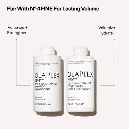 OLAPLEX No.4FINE Bond Maintenance Shampoo and No.5FINE Conditioner 250ml DUO - shop.rawhair