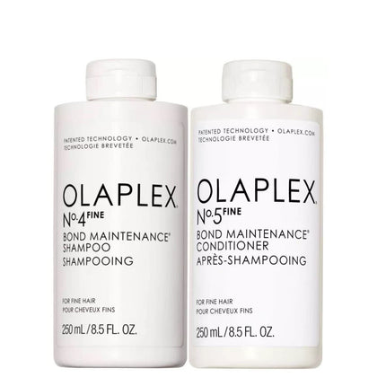 OLAPLEX No.4FINE Bond Maintenance Shampoo and No.5FINE Conditioner 250ml DUO - shop.rawhair