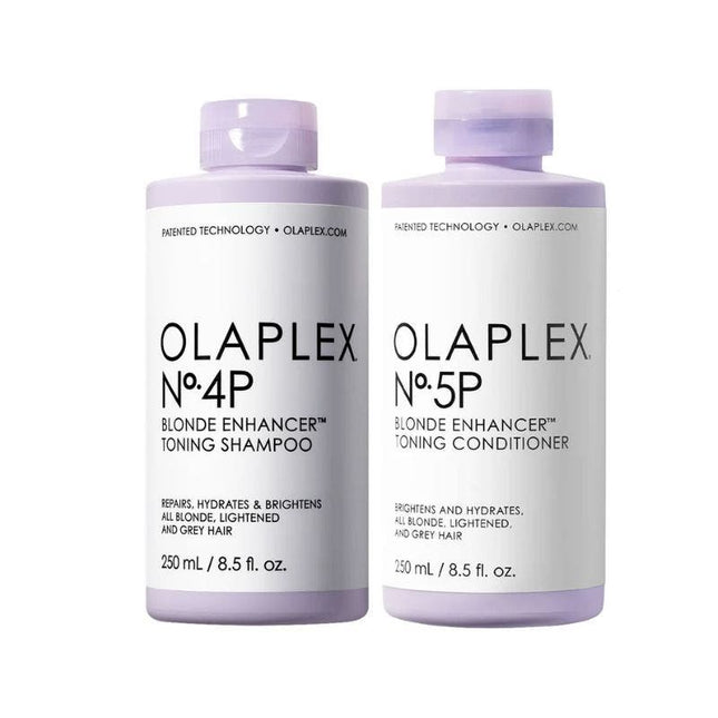 Olaplex (No.4P, No.5P) Blonde Enhance Toning Shampoo & Conditioner 250ml 4P 5P - shop.rawhair