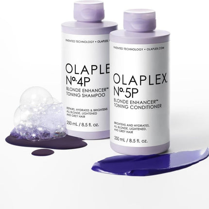 Olaplex (No.4P, No.5P) Blonde Enhance Toning Shampoo & Conditioner 250ml 4P 5P - shop.rawhair