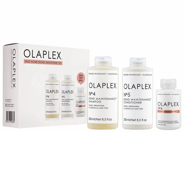 Olaplex Take Home Bond Smoother Kit: No. 4 (250ml), No. 5 (250ml) & No. 6 (100ml) - shop.rawhair