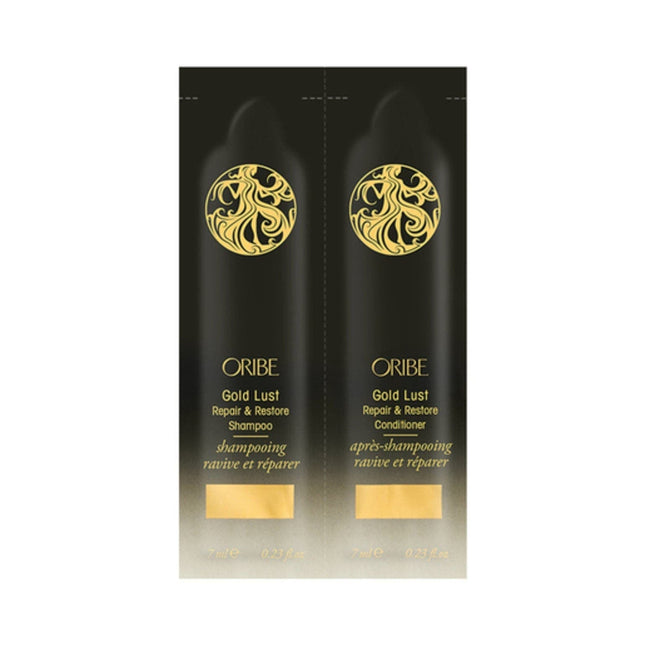 Oribe Gold Lust Repair & Restore Shampoo & Conditioner Sample - shop.rawhair