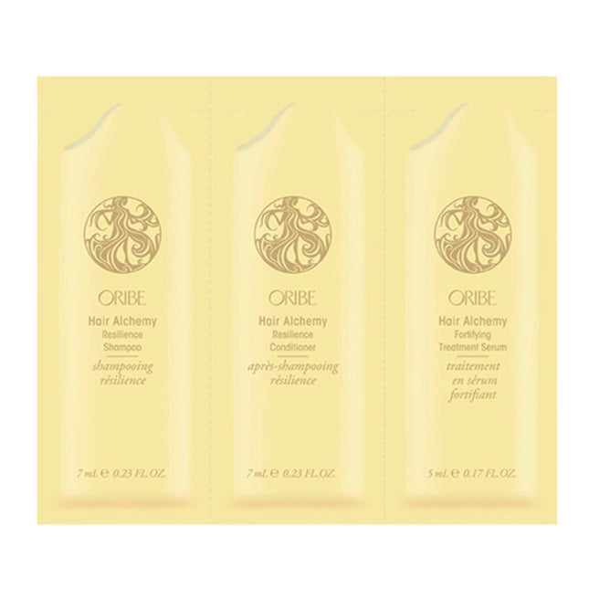 Oribe Hair Alchemy Resilience Shampoo, Conditioner & Fortifying Treatment Serum Samples - shop.rawhair