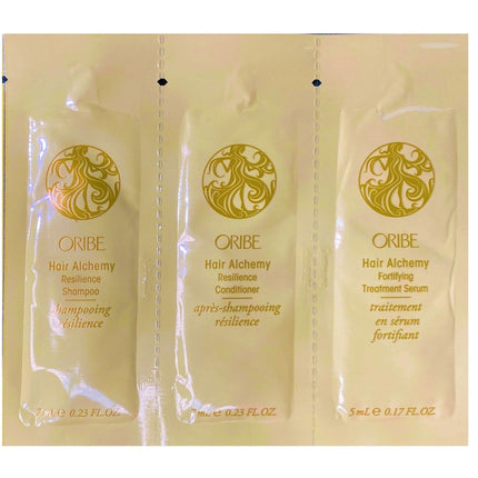 Oribe Hair Alchemy Resilience Shampoo, Conditioner & Fortifying Treatment Serum Samples - shop.rawhair