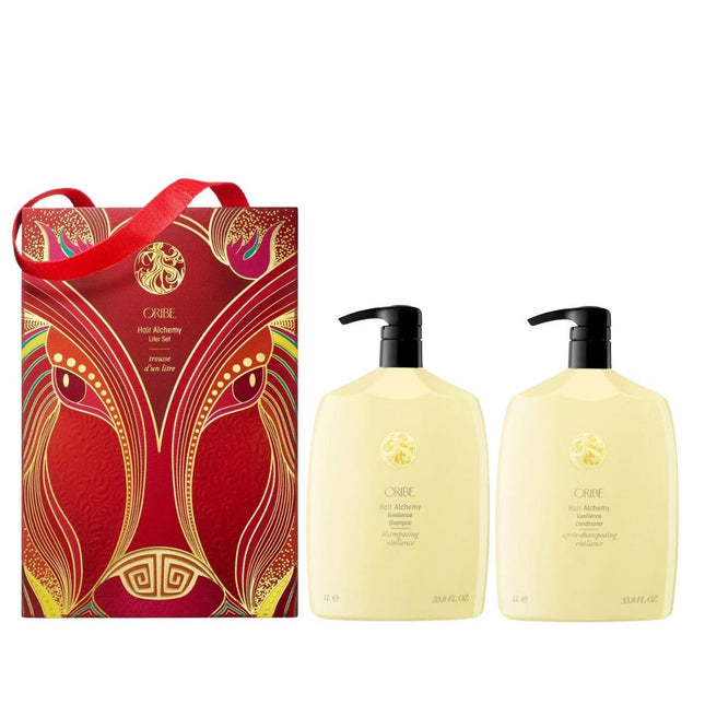 Oribe Lunar New Year Hair Alchemy Litre Gift Set - 1L Shampoo & 1L Conditioner - shop.rawhair