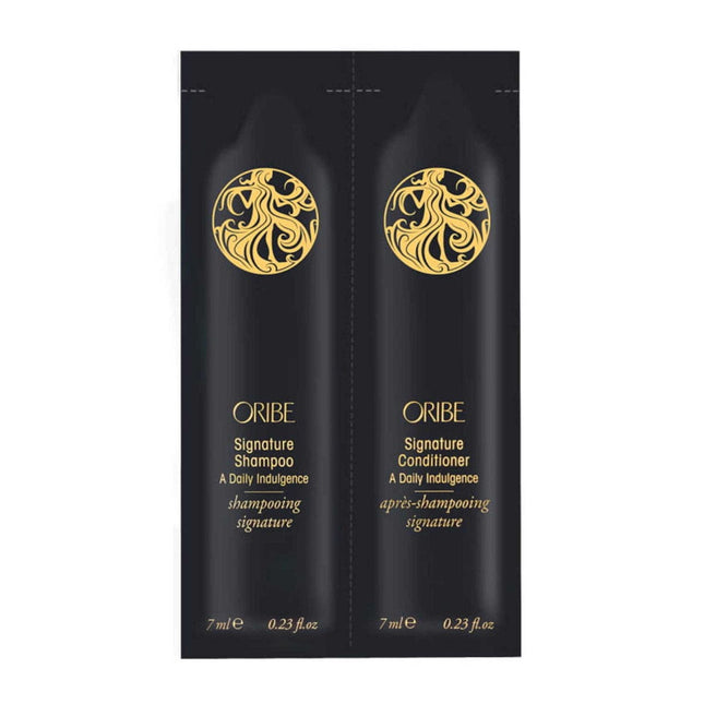 Oribe Signature Shampoo & Conditioner Travel Duo 7ml Sample Packet - shop.rawhair