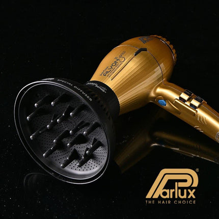 Parlux Alyon Air Ionizer Tech Hair Dryer - Gold comes with Diffuser Pack - shop.rawhair