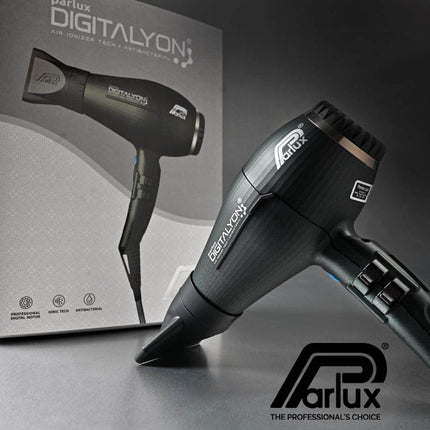Parlux Ionic Tech DigitAlyon Hair Dryer - Anthracite - shop.rawhair