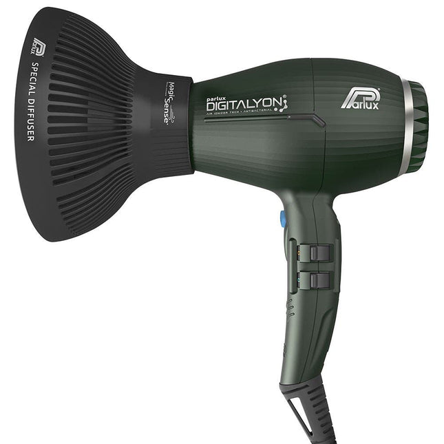 Parlux Ionic Tech DigitAlyon Hair Dryer - Anthracite with Diffuser Pack - shop.rawhair